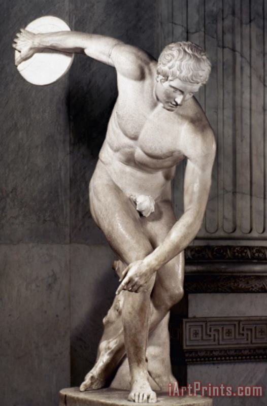 Greece: The Discobolus painting - Others Greece: The Discobolus Art Print