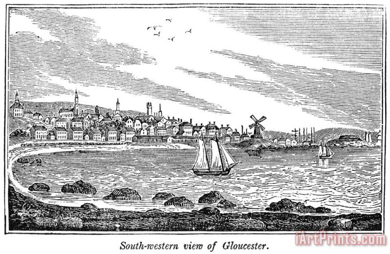 Harbor: Gloucester painting - Others Harbor: Gloucester Art Print