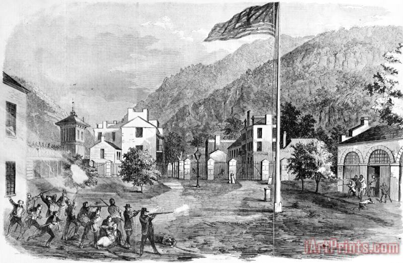 Harpers Ferry, 1859 painting - Others Harpers Ferry, 1859 Art Print