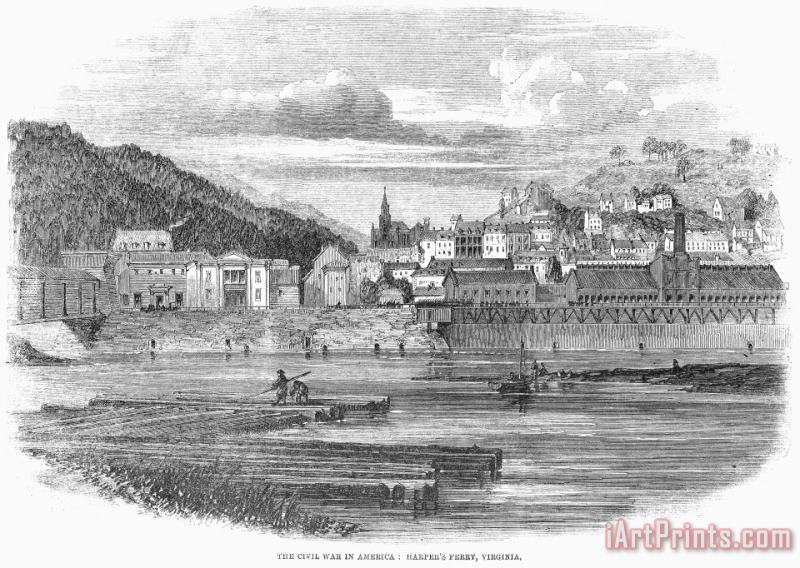 Others Harpers Ferry, 1861 Art Painting