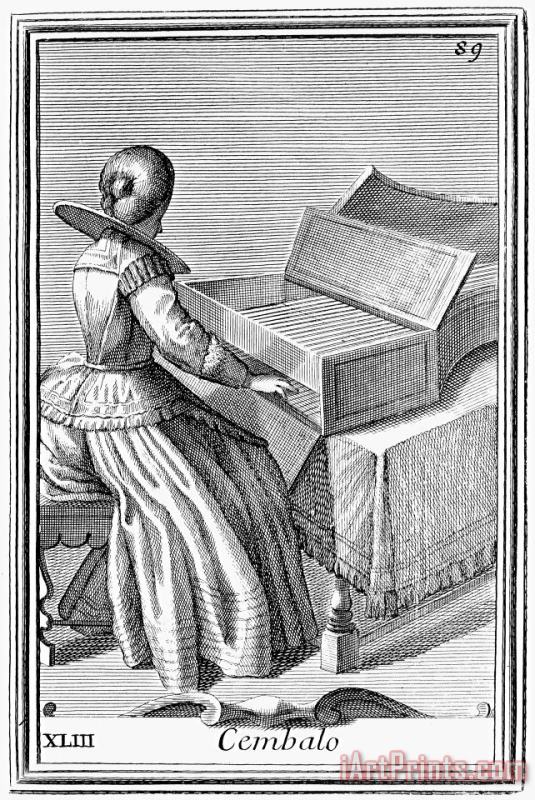 Harpsichord, 1723 painting - Others Harpsichord, 1723 Art Print