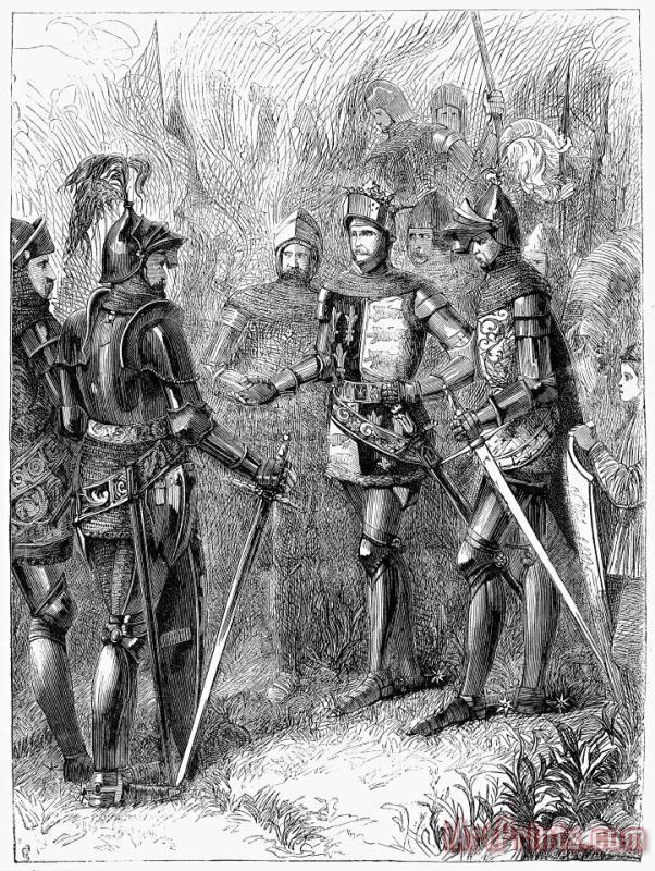 Others Henry V At Agincourt, 1415 Art Painting