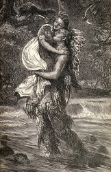 Others Hiawatha and Minnehaha painting