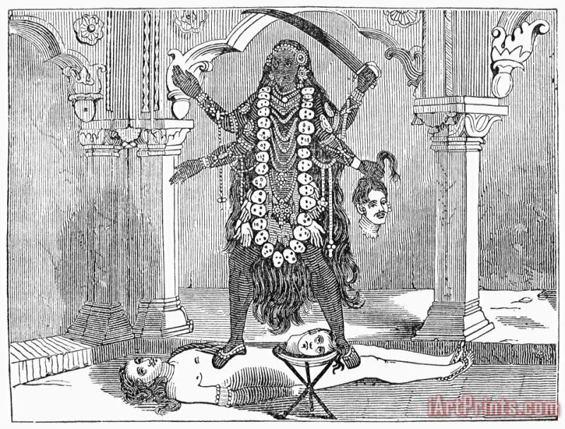 Hindu Goddess: Kali painting - Others Hindu Goddess: Kali Art Print