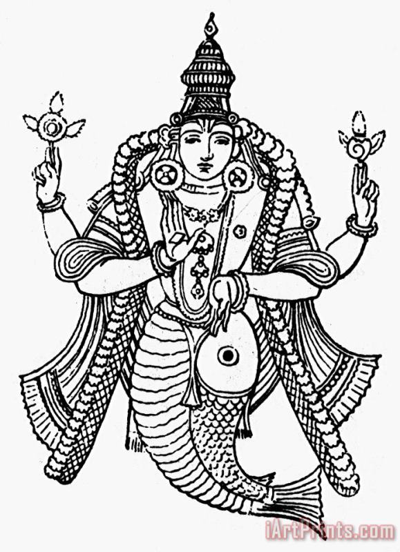 Others Hinduism: Vishnu Art Print