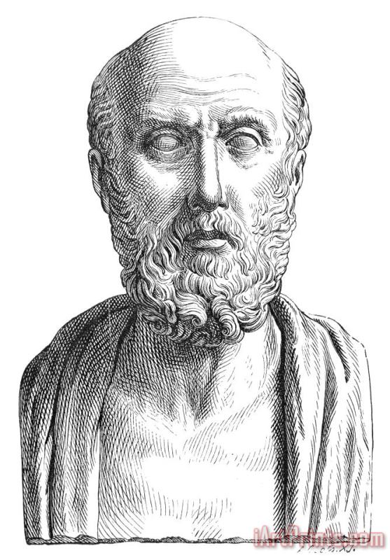Hippocrates (460-377 Bc) painting - Others Hippocrates (460-377 Bc) Art Print