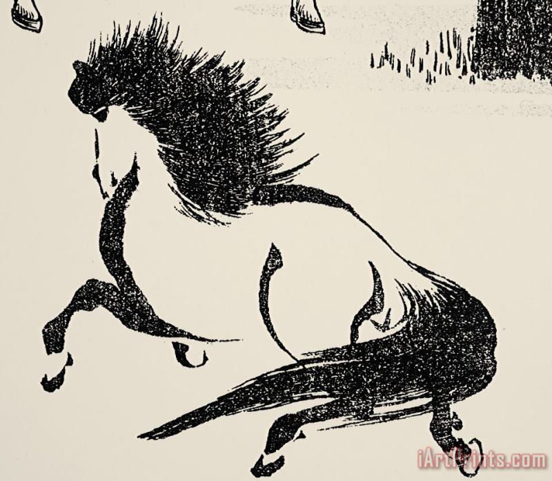 HOKUSAI: HORSE, c1814 painting - Others HOKUSAI: HORSE, c1814 Art Print