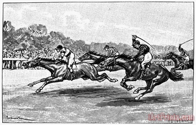 Others Horse Racing, 1900 Art Painting