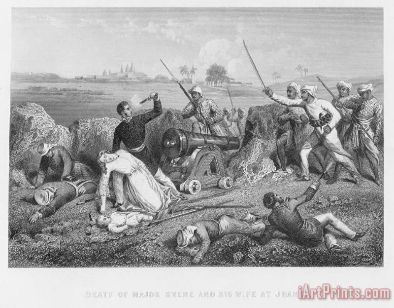India: Sepoy Rebellion, 1857 painting - Others India: Sepoy Rebellion, 1857 Art Print