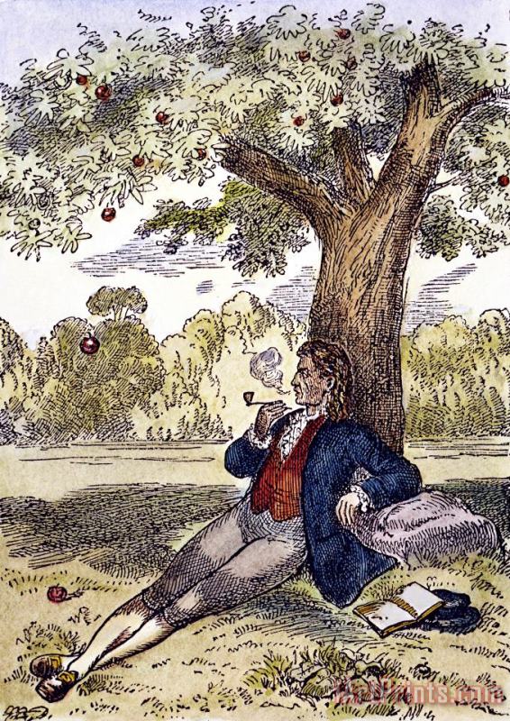 Others Isaac Newton And The Apple Art Print
