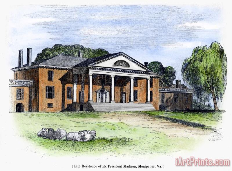 James Madison: Montpelier painting - Others James Madison: Montpelier Art Print