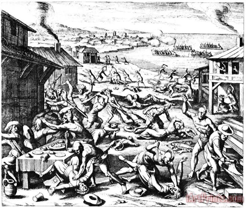 Others Jamestown: Massacre, 1622 Art Painting