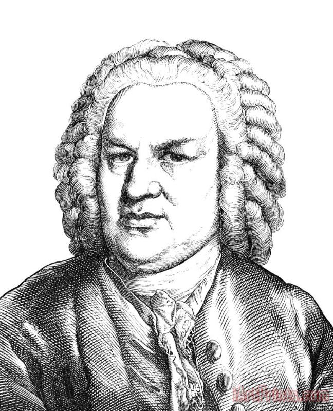 Johann Sebastian Bach painting - Others Johann Sebastian Bach Art Print