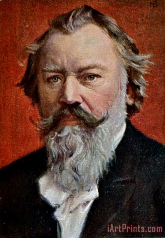 Johannes Brahms (1833-1897) painting - Others Johannes Brahms (1833-1897) Art Print