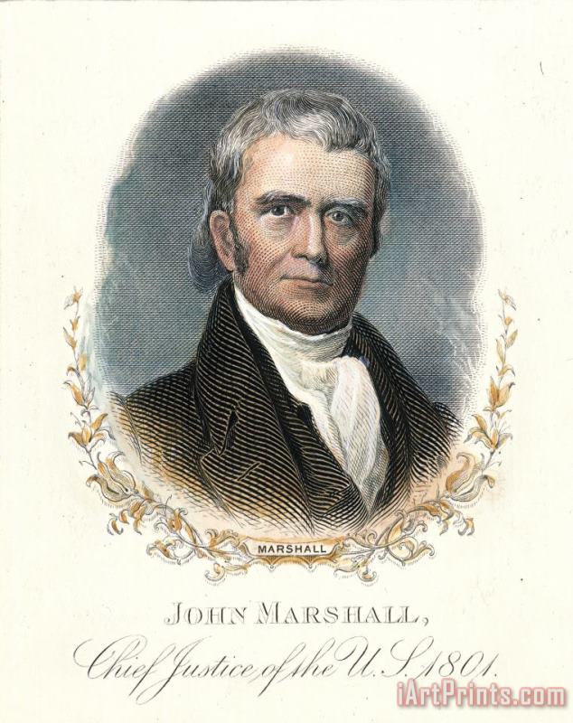 John Marshall (1755-1835) painting - Others John Marshall (1755-1835) Art Print