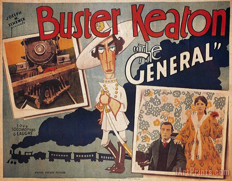 Keaton: The General, 1927 painting - Others Keaton: The General, 1927 Art Print