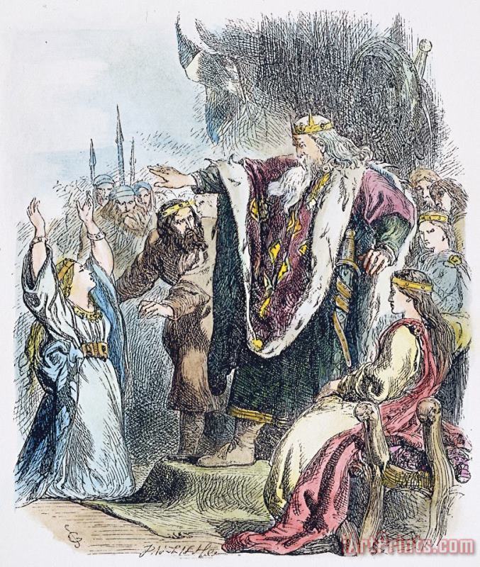 Others KING LEAR, 19th CENTURY Art Print