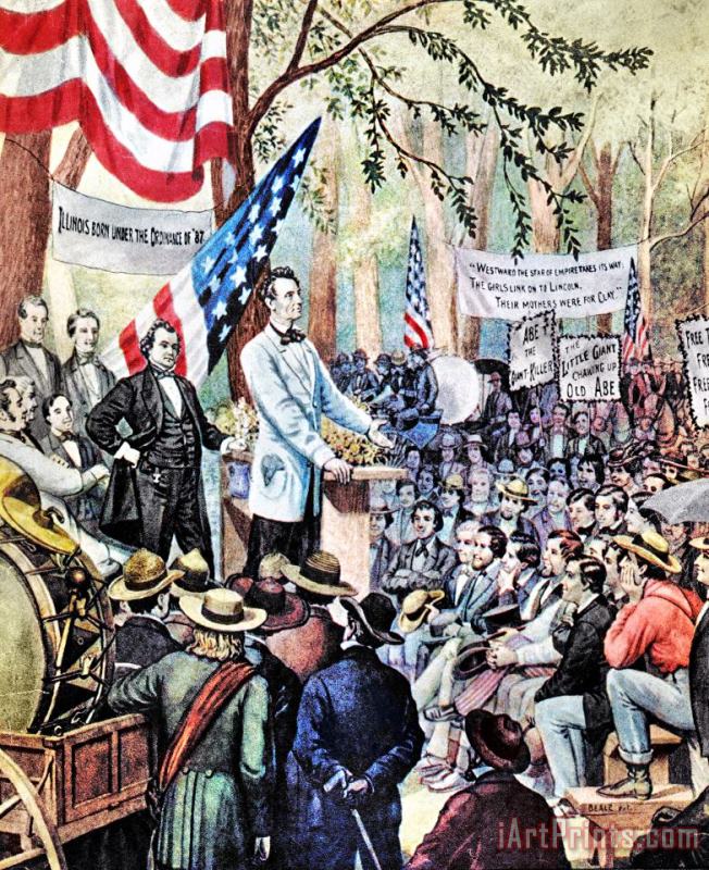 Others Lincoln-douglas Debate Art Print