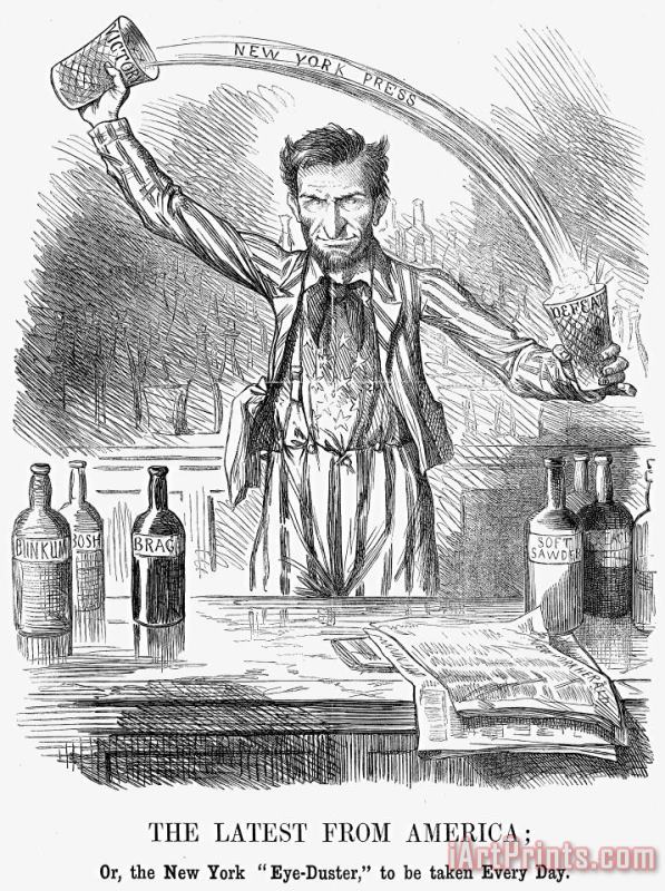Lincoln Cartoon, 1862 painting - Others Lincoln Cartoon, 1862 Art Print