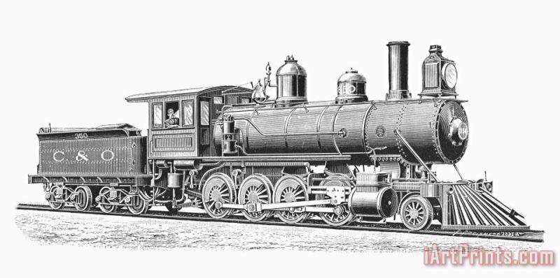 Locomotive, 1893 painting - Others Locomotive, 1893 Art Print