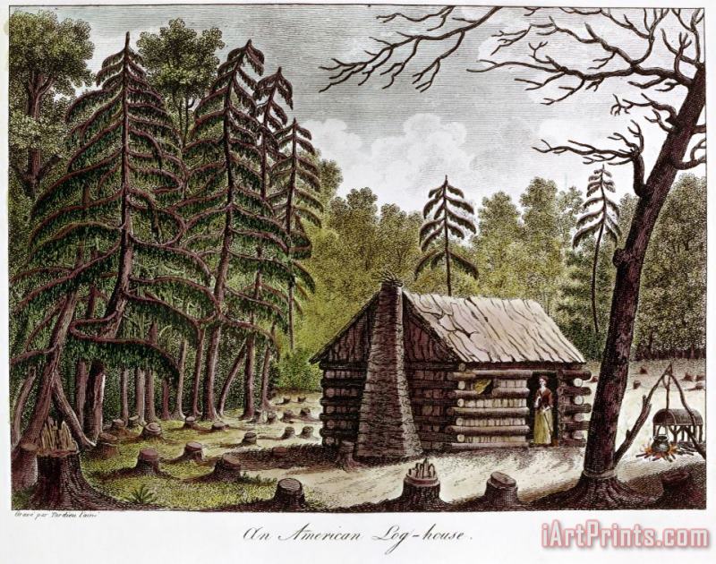 Log Cabin, 1826 painting - Others Log Cabin, 1826 Art Print