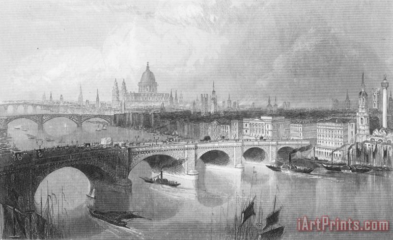 London Bridge, 1852 painting - Others London Bridge, 1852 Art Print