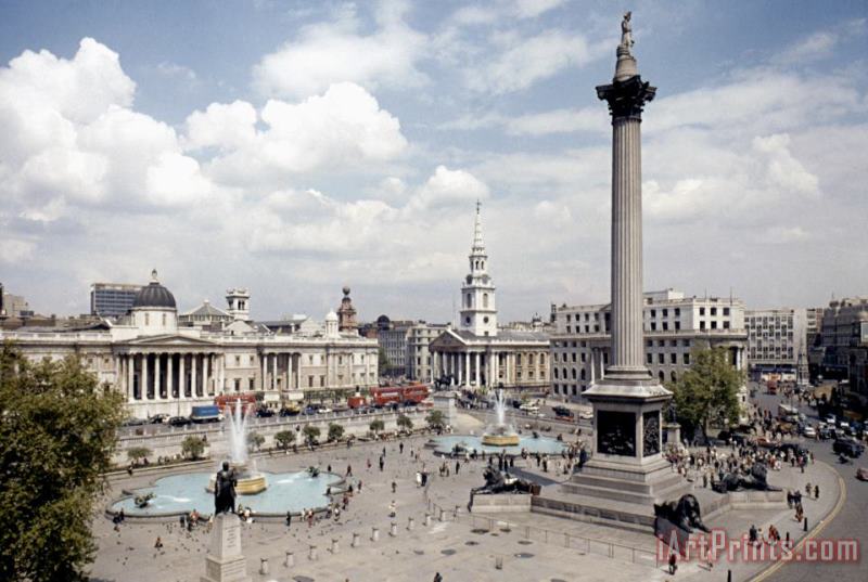 London: Trafalgar Square painting - Others London: Trafalgar Square Art Print