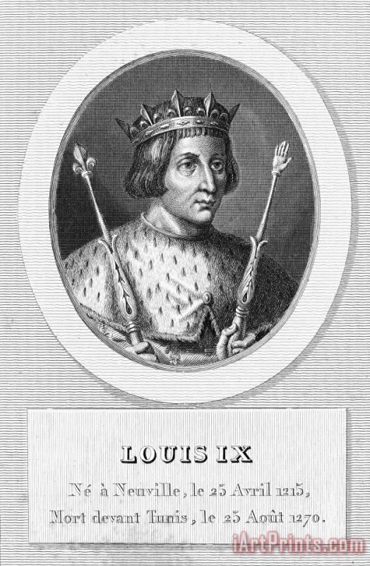 Others Louis Ix (1214-1270) Art Painting