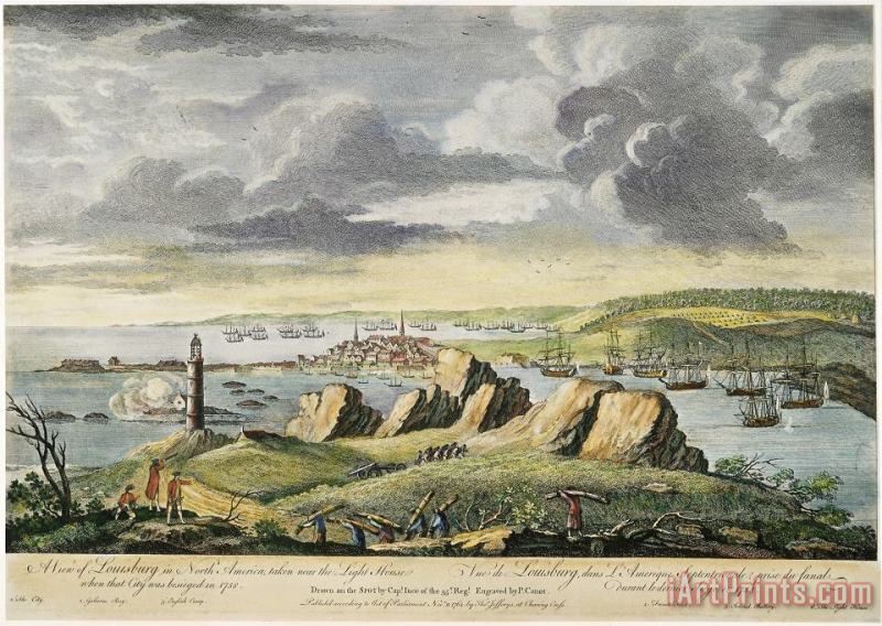 Louisbourg Siege, 1758 painting - Others Louisbourg Siege, 1758 Art Print