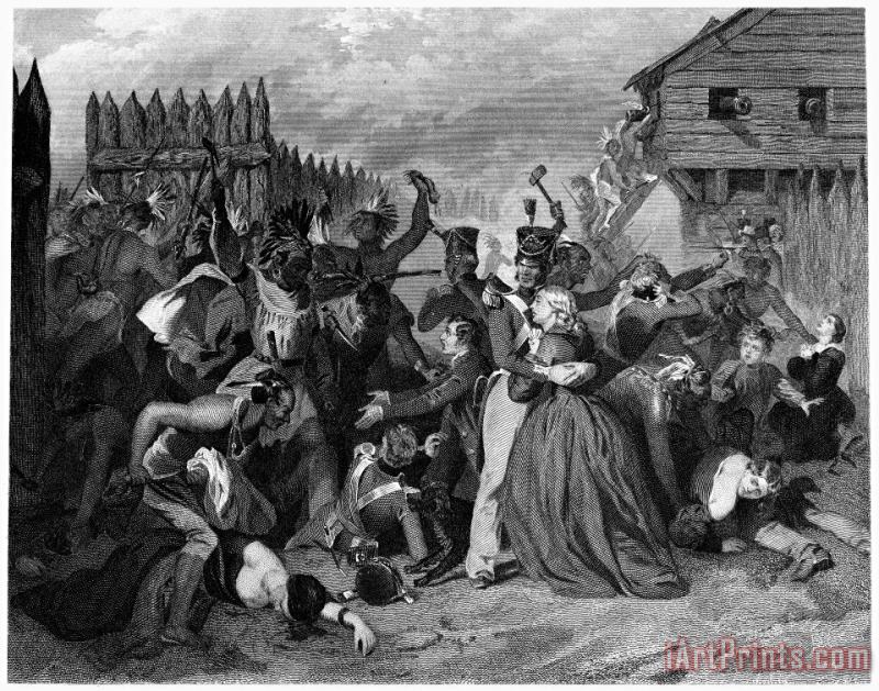 Massacre: Fort Mimms, 1813 painting - Others Massacre: Fort Mimms, 1813 Art Print
