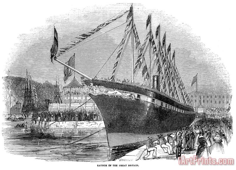 Others Merchant Steamship, 1843 Art Print