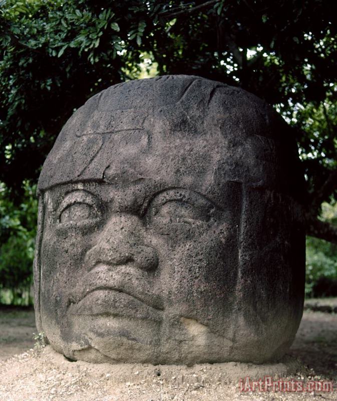 Mexico: Olmec Head painting - Others Mexico: Olmec Head Art Print
