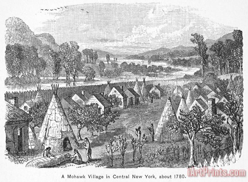 Others Mohawk Village, 1780 Art Print