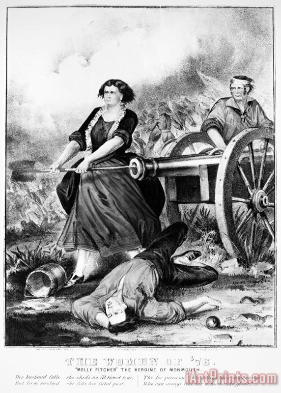 MOLLY PITCHER (c1754-1832) painting - Others MOLLY PITCHER (c1754-1832) Art Print