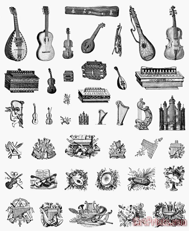 Others Musical Instruments Art Print