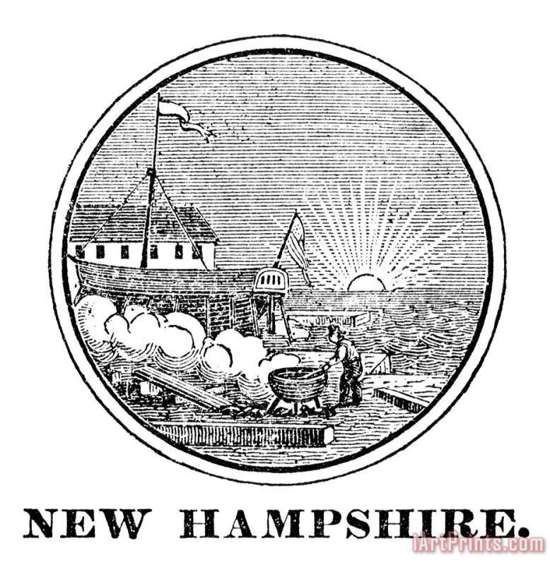 Others New Hampshire State Seal Art Painting