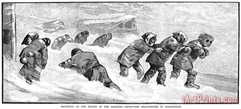 Others New York: Blizzard Of 1888 Art Print