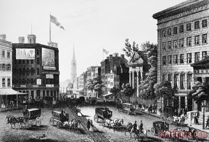 Others New York: Broadway, 1855 Art Print