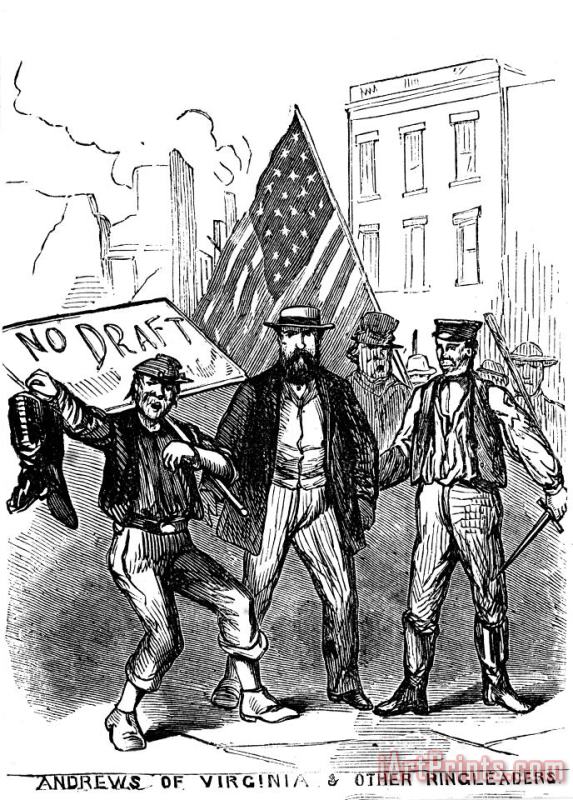 Others New York: Draft Riots 1863 Art Painting