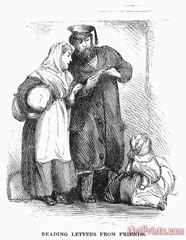 New York: Immigrants, 1871 painting - Others New York: Immigrants, 1871 Art Print