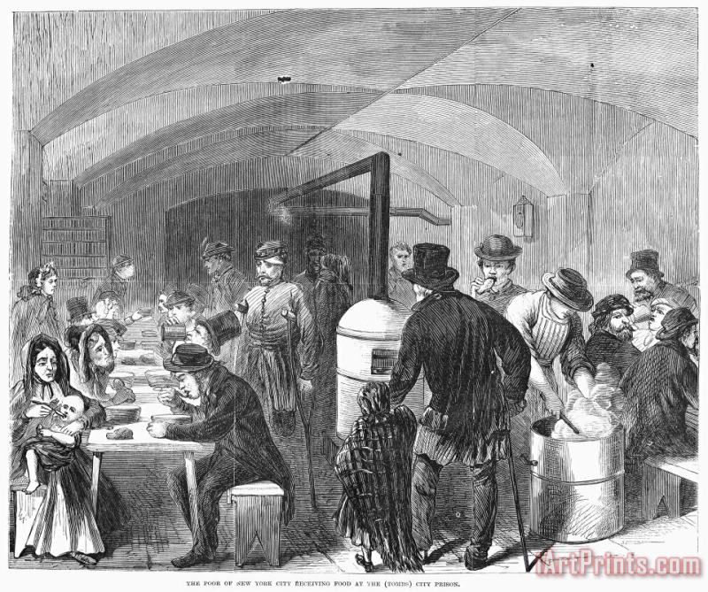 New York: Poverty, 1868 painting - Others New York: Poverty, 1868 Art Print