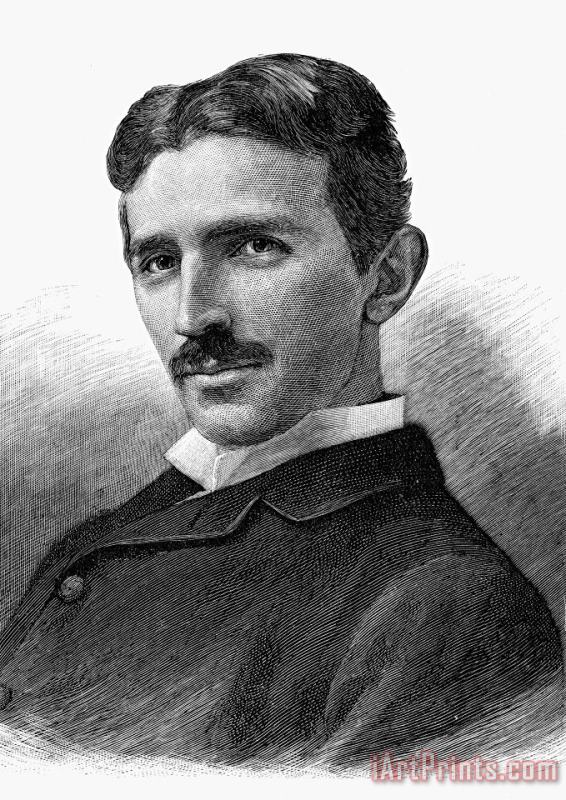 Others Nikola Tesla (1856-1943) Art Painting