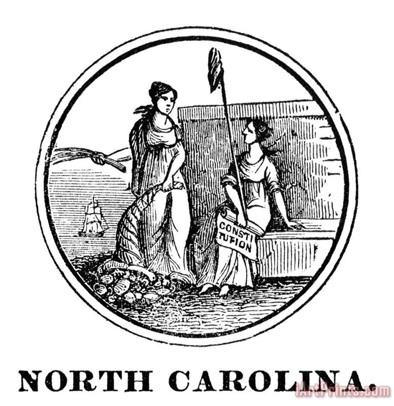 Others North Carolina State Seal Art Print