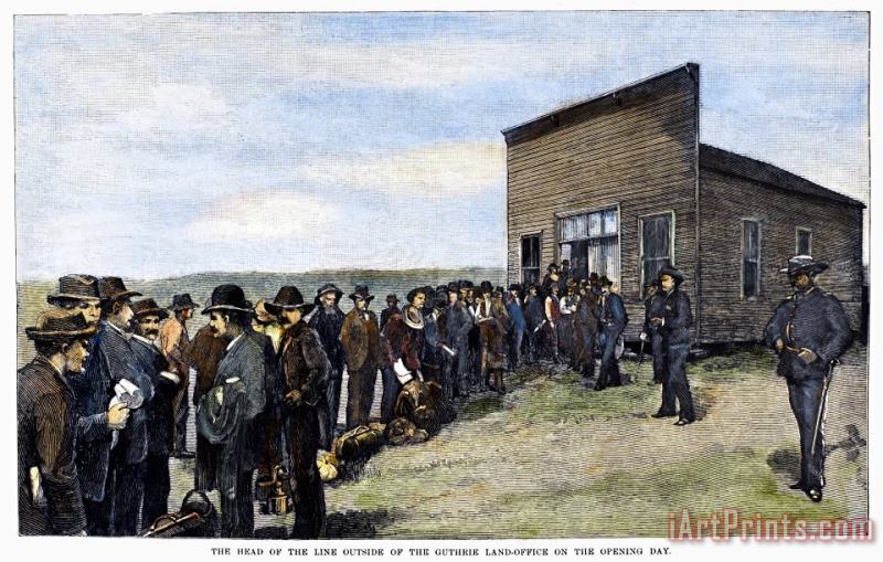 Oklahoma Land Rush, 1889 painting - Others Oklahoma Land Rush, 1889 Art Print