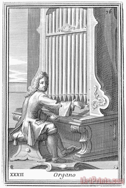 Organ, 1723 painting - Others Organ, 1723 Art Print