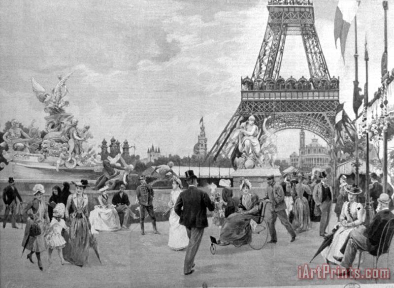 Paris: Eiffel Tower, 1889 painting - Others Paris: Eiffel Tower, 1889 Art Print