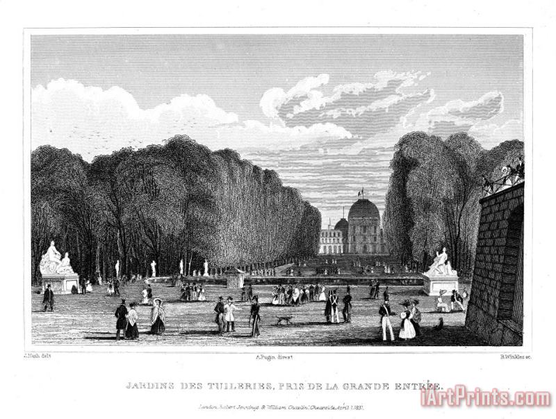 Others Paris: Tuilerie Gardens Art Painting