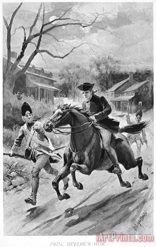 Paul Reveres Ride painting - Others Paul Reveres Ride Art Print