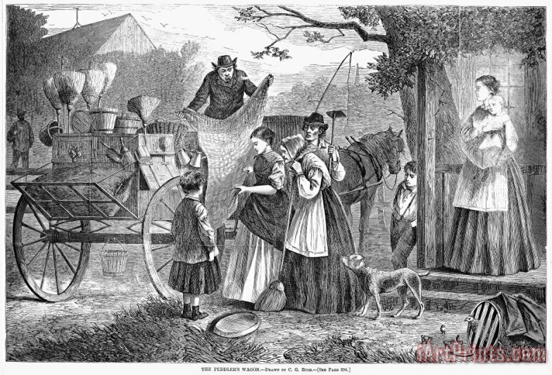 Others Peddlers Wagon, 1868 Art Print