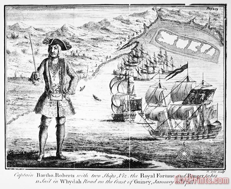 Pirate, 1724 painting - Others Pirate, 1724 Art Print